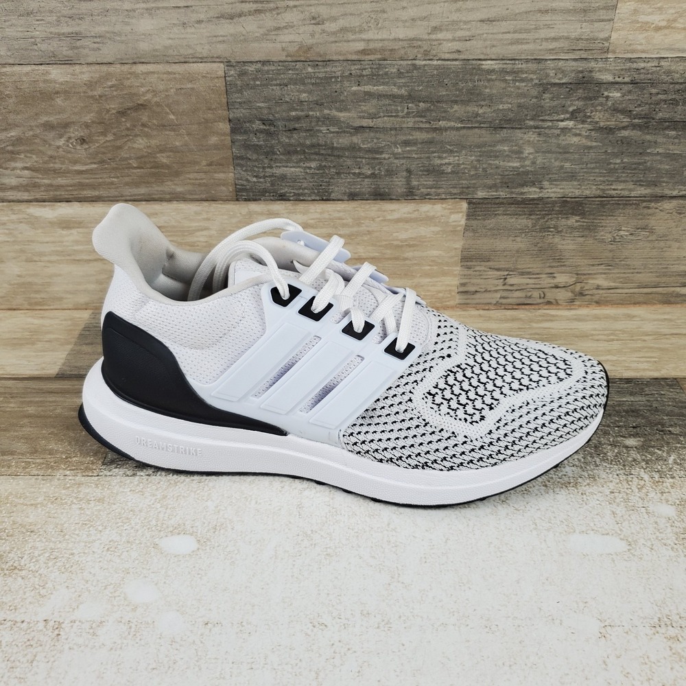 Adidas Ultradream DNA Womens Running Shoes Sz 8 White Knit Lace Up Sneakers